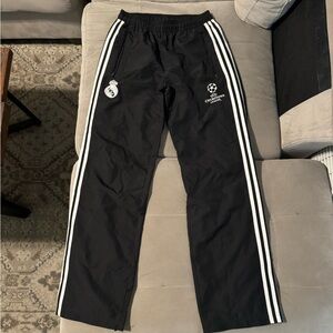 Real Madrid Adidas Black Track Pants
